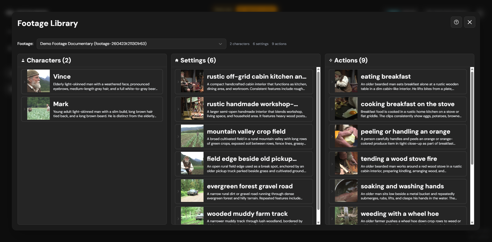 Ontovision asset analysis and tagging interface